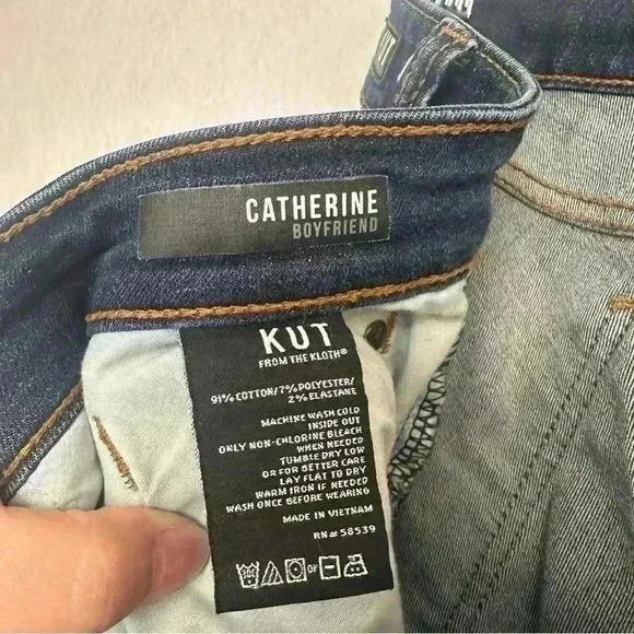 Kut From The Kloth Catherine  Boyfriend Jeans Denim Womens Plus Size 22W Stretch - Picture 6 of 13